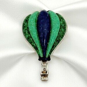 Vintage Carolyn Pollack Sterling Silver Balloon Brooch/Pendant Signed